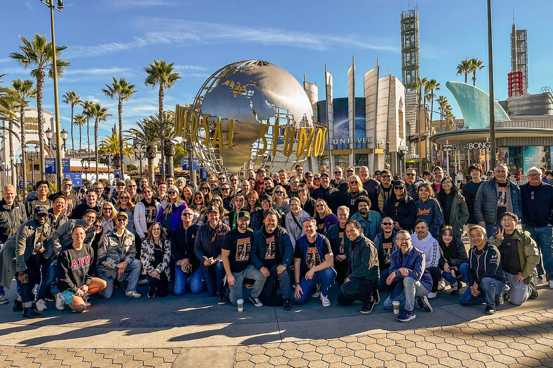 Storyland Studios team photo at Universal Studios
